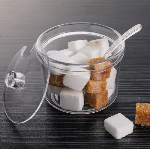 With spoon and lid - with,