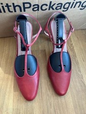 NICOLE FARHI LADIES SALMON PINK LEATHER SHOES SIZE 39 EUR, 6 UK