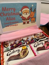 GALAXY CHOCOLATE Christmas GIFT BOX Hamper Personalised Present Selection Box