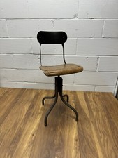 Antique vintage Industrial Tan Sad swivel desk chair Tansad