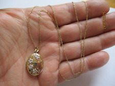 9ct Gold Oval LOCKET Necklace