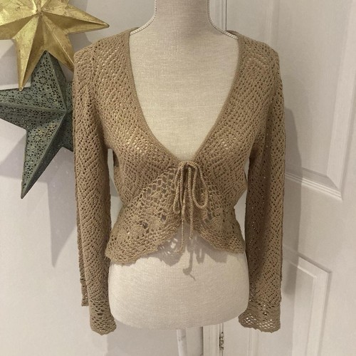 Vintage crochet knit shrug