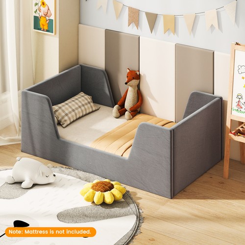 Toddler bed frame soft velvet - toddler,