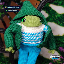 Handmade Crochet Frog