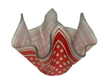 Vintage Art Glass Handkerchief