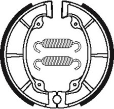Brake Shoes Organic BA040 Fits