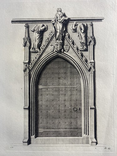 Antique print engraving