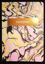 Sudoku book for adults 224 graded puzzles - Marble and Gold Cover - Great Gift