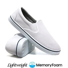 Mens Slip On Casual Canvas Espadrilles Deck Plimsolls Trainers Pumps Shoe Size