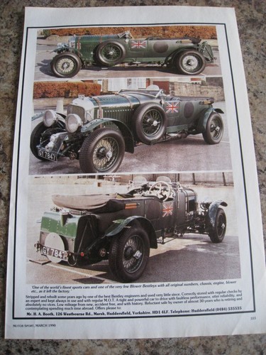 Original blower bentley owner - bentley,