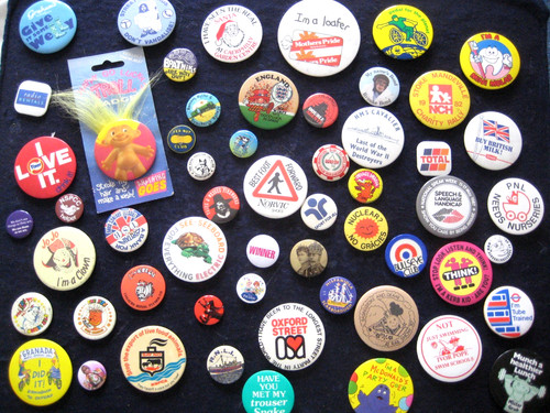 Vintage badge collection - vintage,