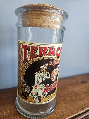 Vintage french storage jar - vintage,