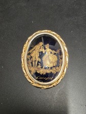 Limoges Porcelain Brooch