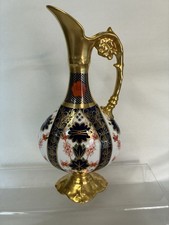 Royal Crown Derby Old Imari 1128 Solid Gold Band Kedleston  ewer