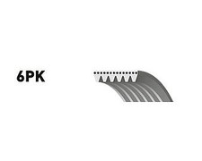 V-RIBBED FAN BELT FOR RENAULT