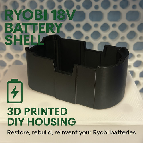 Ryobi 18v battery - 18v, case