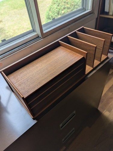 Danish teak desk organizer - danish,