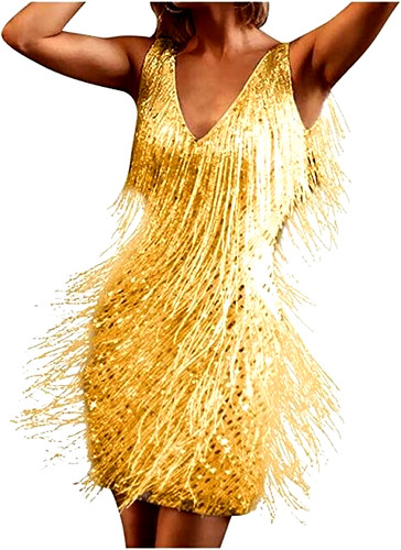 Women yellow plunge neck - yellow,