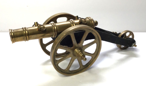 Vintage brass cannon - vintage,