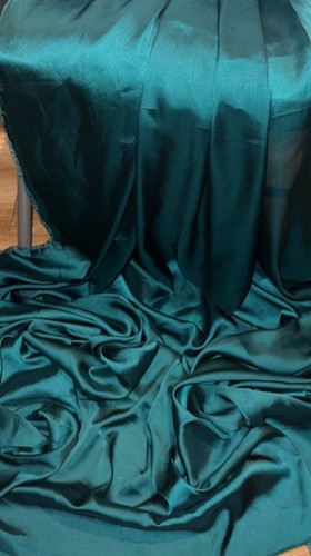 Forest green charmeuse - 1m,