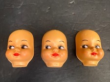 Vintage Lot of 3 DOLL HEADS