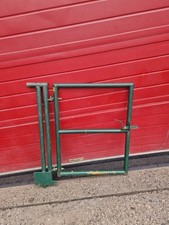 96cm Metal Galvanised Garden Gate With Post, Path Gates, Panel 