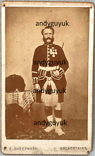 CDV VICTORIA CROSS MEDAL JAMES DAVIS MILITARY ANTIQUE PHOTO BLACK WATCH CRIMEAN