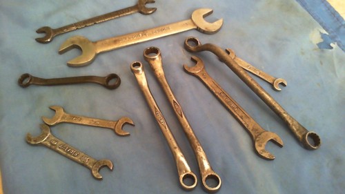 Vintage spanners job lot - spanners, -job