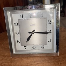 Art Deco Chrome Mantel Clock