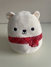 Brooke The Polar Bear Scarf  Squishmallow Plush Soft Toy 8ins approx 