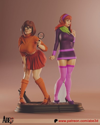 Velma daphne diorama statue - velma,