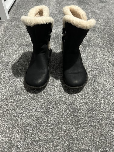 Black leather ugg alaska - black,