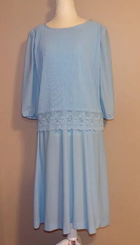 Vtg powder blue accordion - vtg,