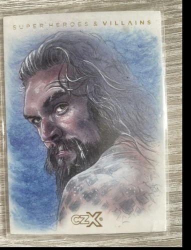 Sketch card aquaman superhero - sketch,