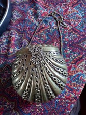 Antique solid brass - antique, clam