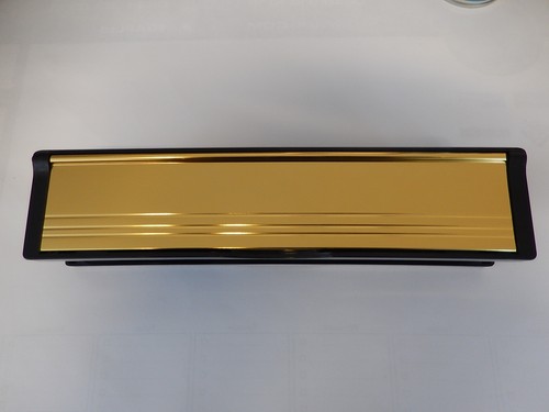 Gold letter box rubber - 10",