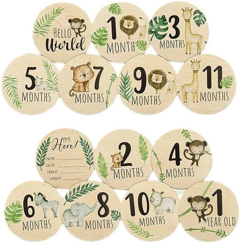 7pcs baby milestone cards - 7pcs,
