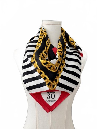 Moschino years silk scarf - moschino,