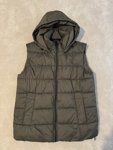 Ladies zara khaki long gilet - ladies,