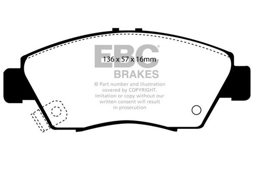 Ebc ultimax front brake pads - ebc,