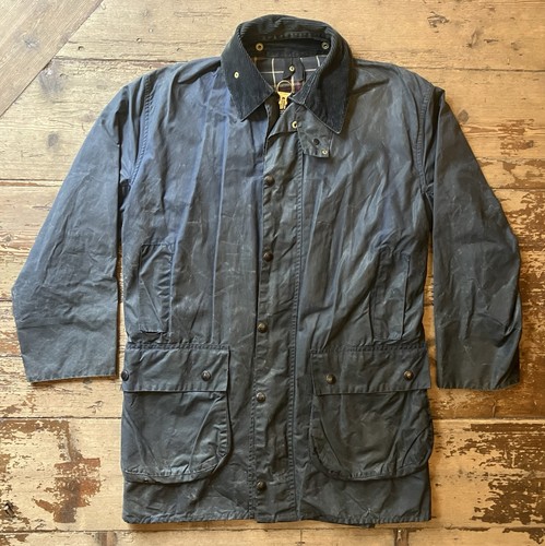 Barbour border wax jacket blue - wax,