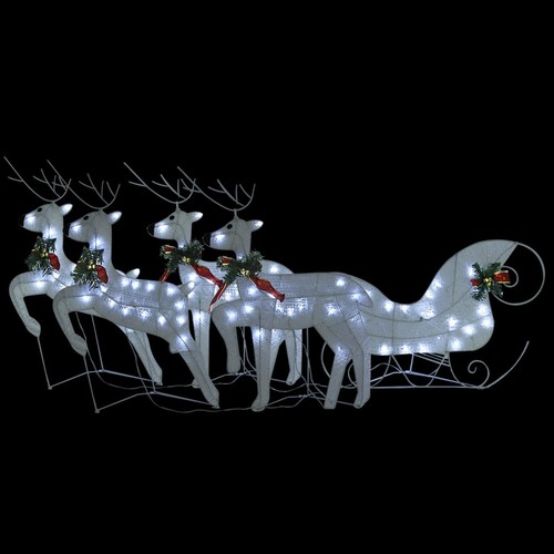 Reindeer sleigh christmas - &,