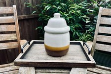 Vintage stoneware lidded - vintage,