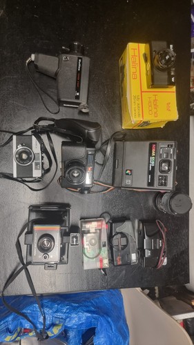 Set retro cameras and - a, of