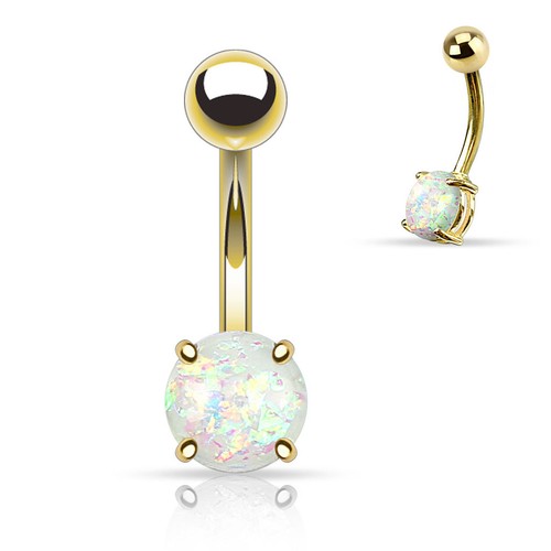 Opal glitter gold over - opal,