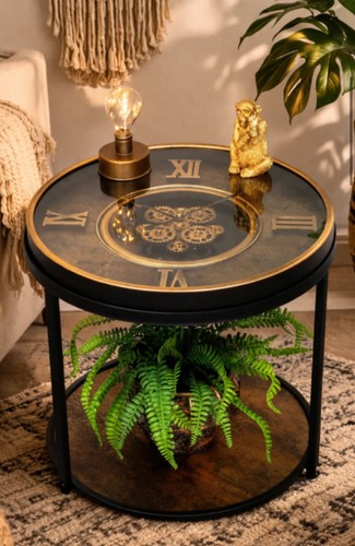 Clock side table - side, moving