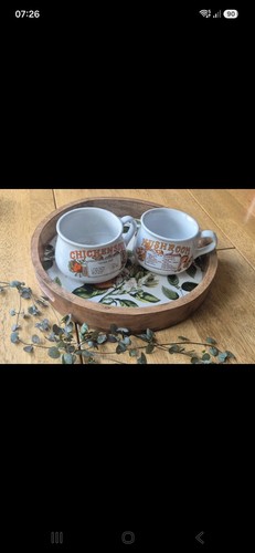 Vintage soup mugs - soup, 2