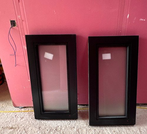 Black ali clad timber windows