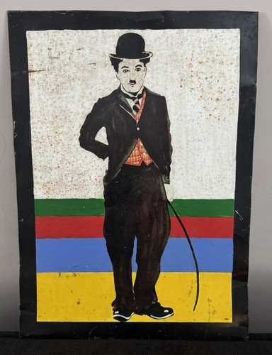 Vintage charlie chaplin sign - chaplin,
