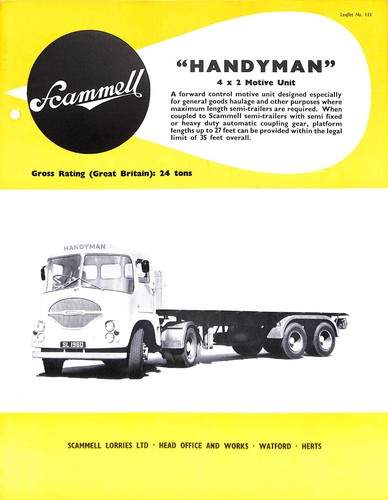Scammell handyman 4x2 motive - 4x2,